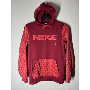 Nike‎ Men's Therma-FIT Pullover Printed Training Hoodie Size Small Red/Orange